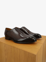 Richelieu en cuir marron foncé