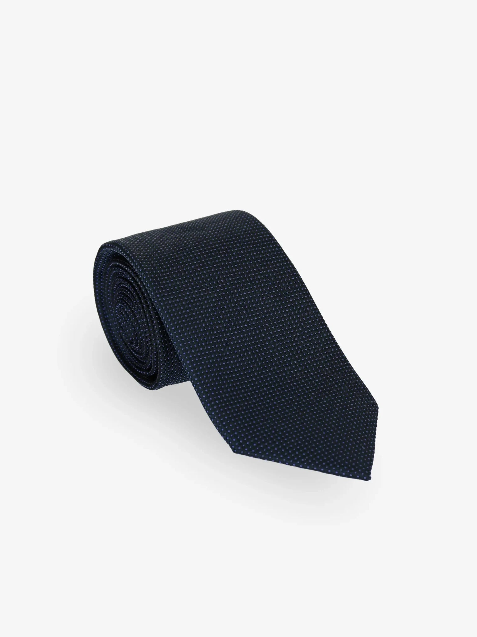 Navy textured tie