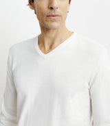 Ecru v-neck sweater