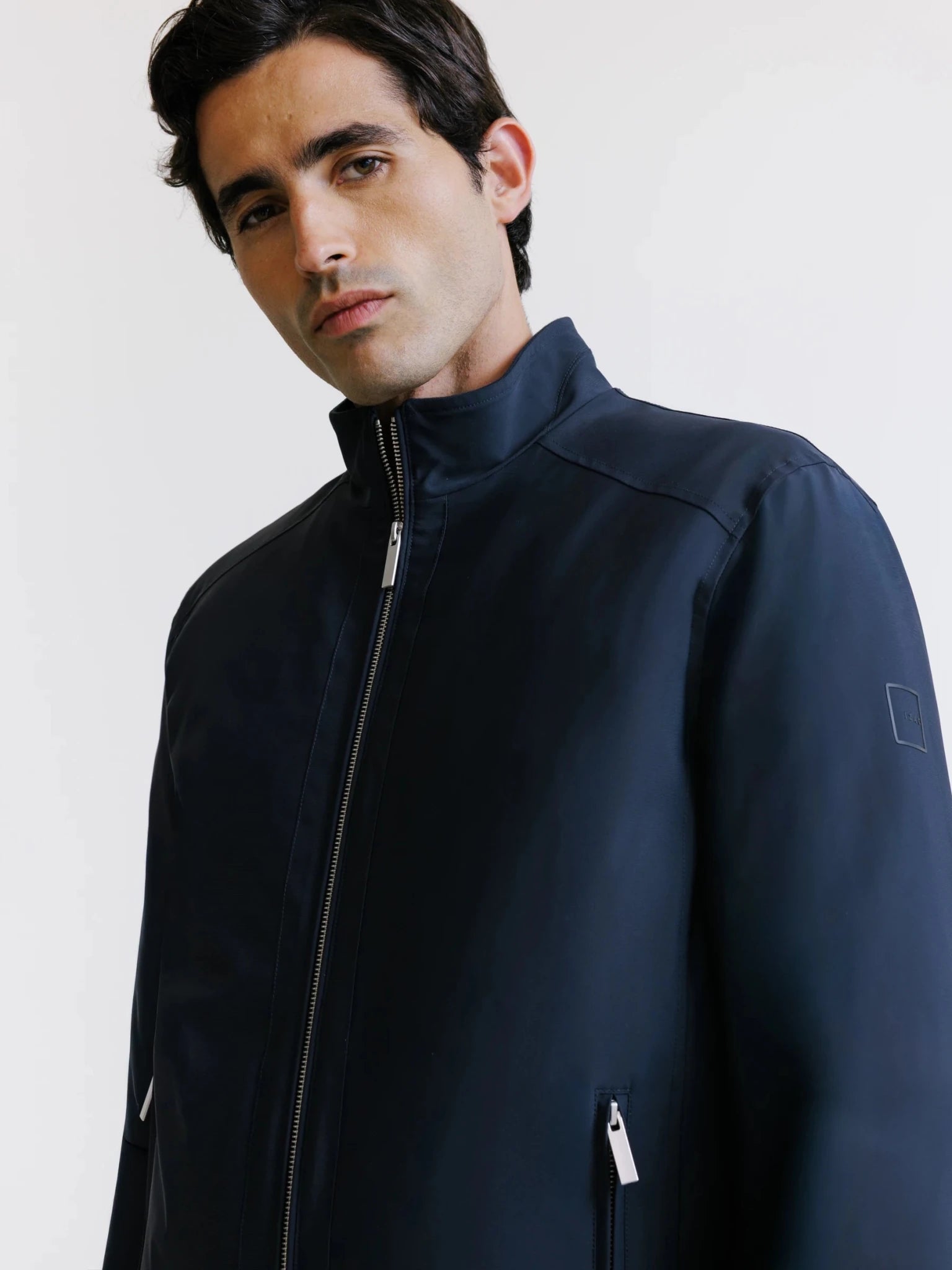 Blouson col montant marine - IZAC