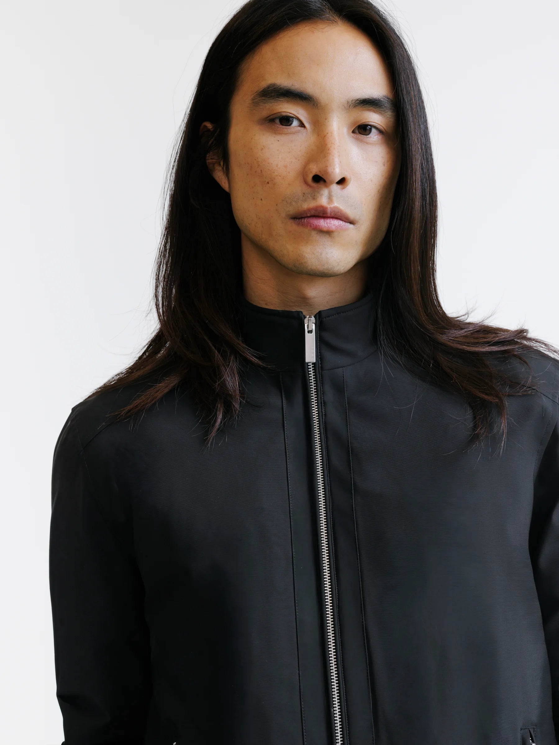 Blouson col montant noir