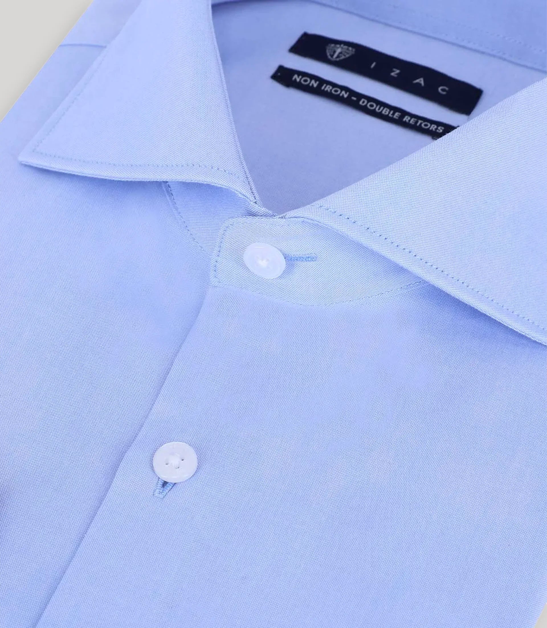 Chemise ville non iron bleu - IZAC