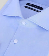 Chemise ville non iron bleu - IZAC