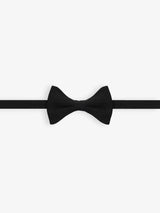 Nœud papillon tissu uni noir