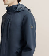 Parka longue et légère marine