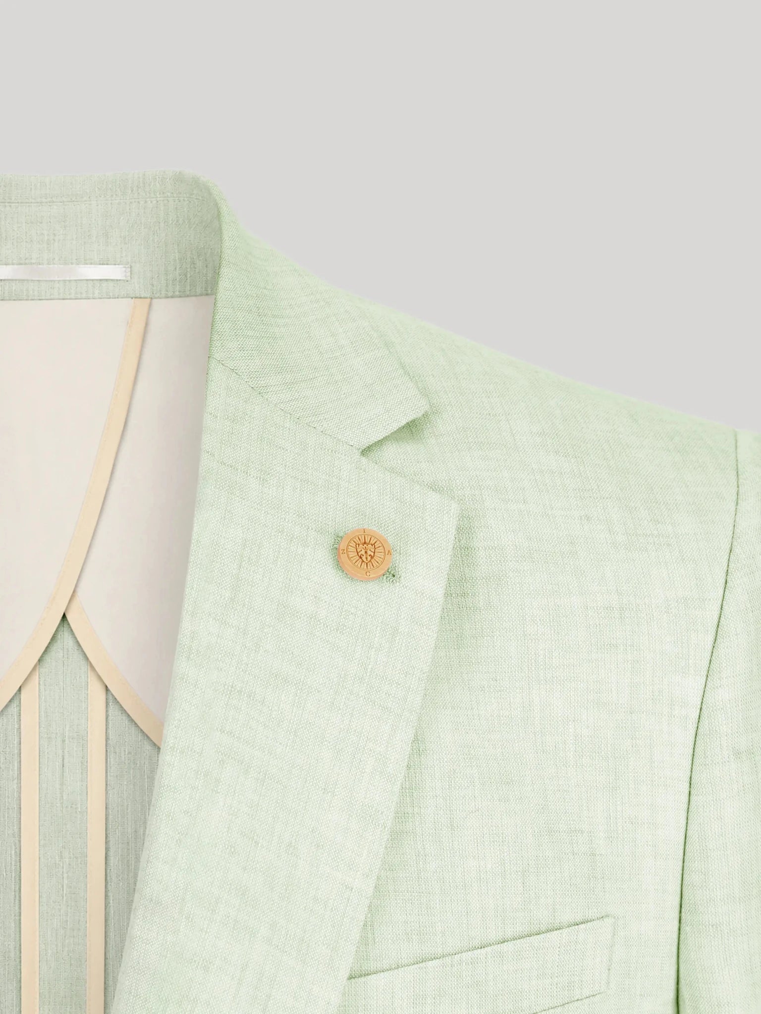 Veste ville séparable 100% lin vert eau - IZAC