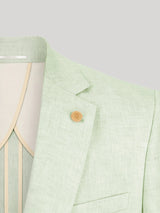 Veste ville séparable 100% lin vert eau - IZAC
