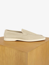 Mocassin casual en suède écru - IZAC