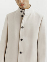 City coat with beige mao collar