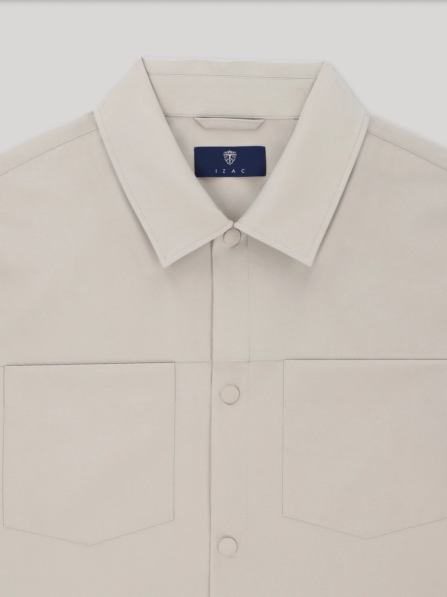 Surchemise matière technique beige - IZAC