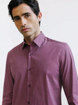Chemise fantaisie bordeaux