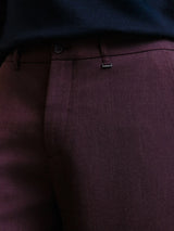 Pantalon armuré bordeaux