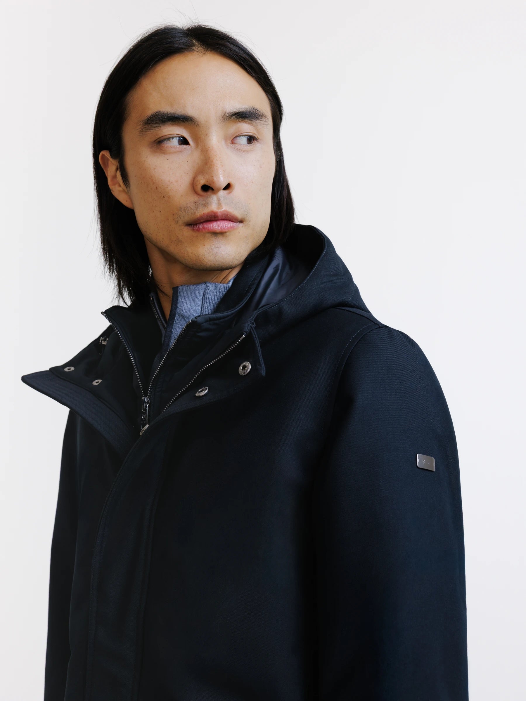 Navy city parka