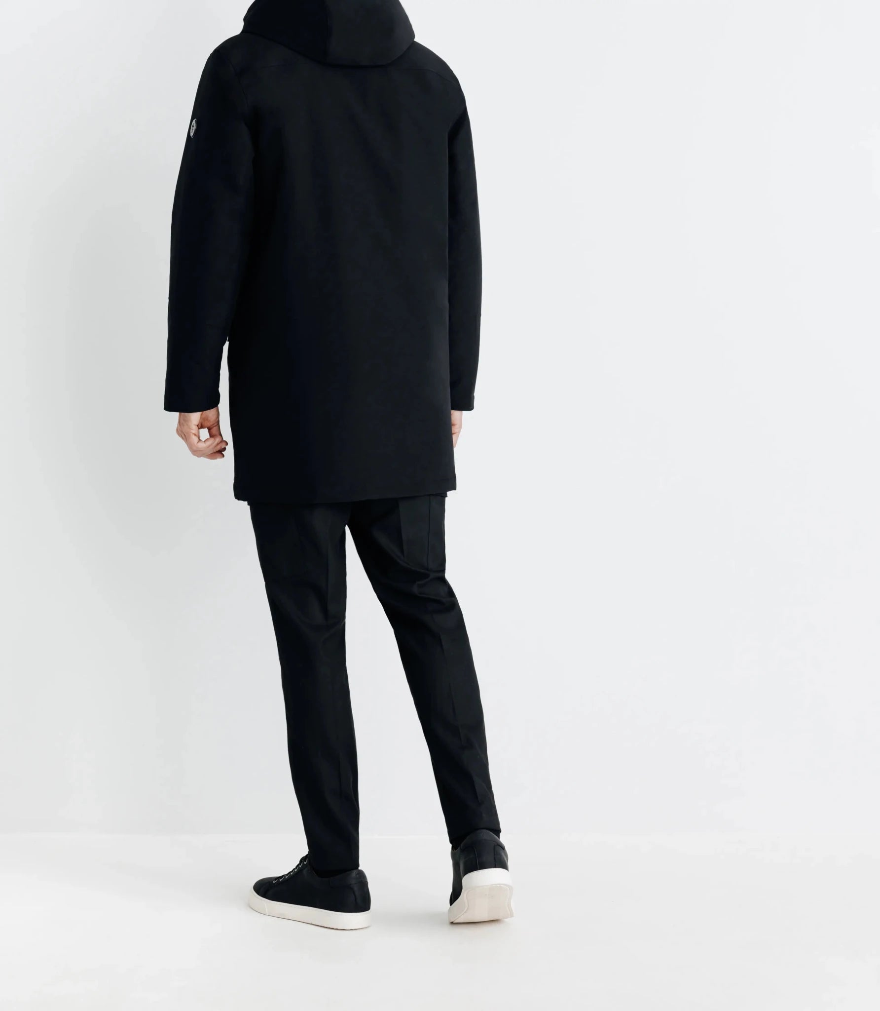 Parka à capuche noire - IZAC