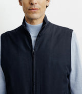Sleeveless down jacket navy