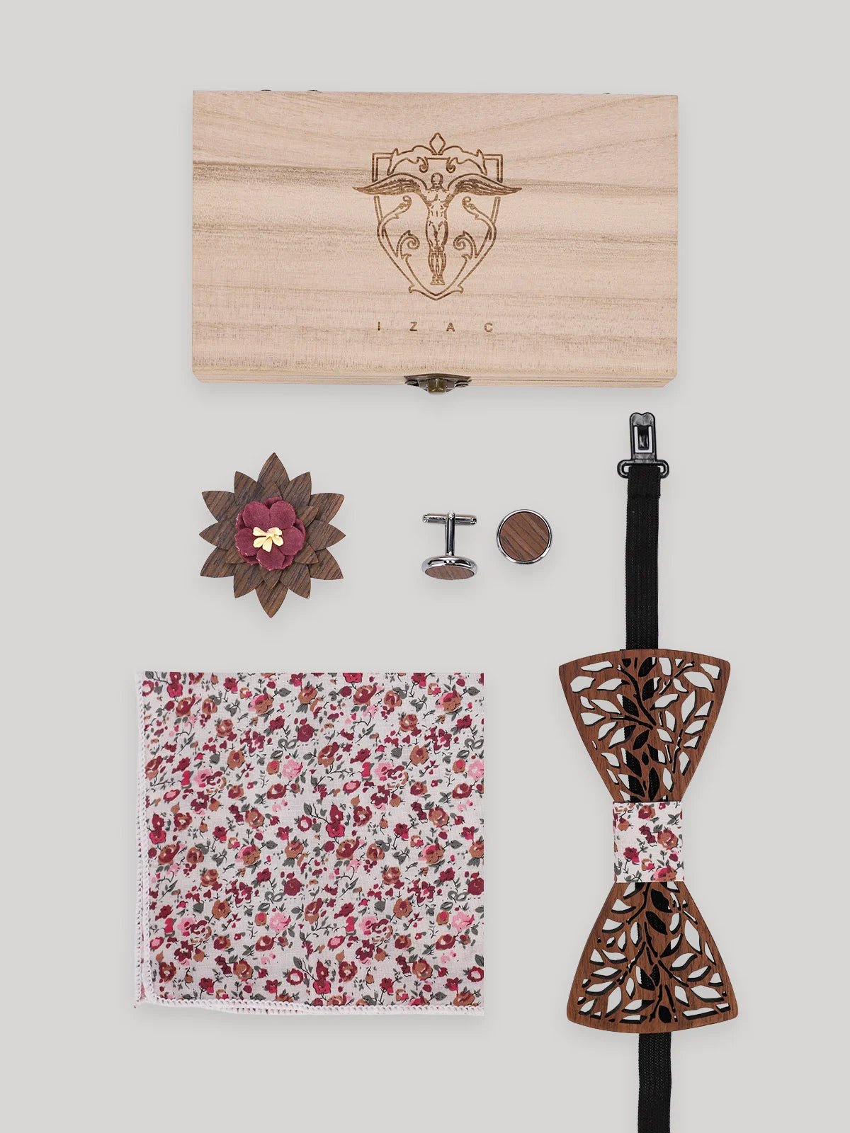 Nœud papillon uni brique - IZAC