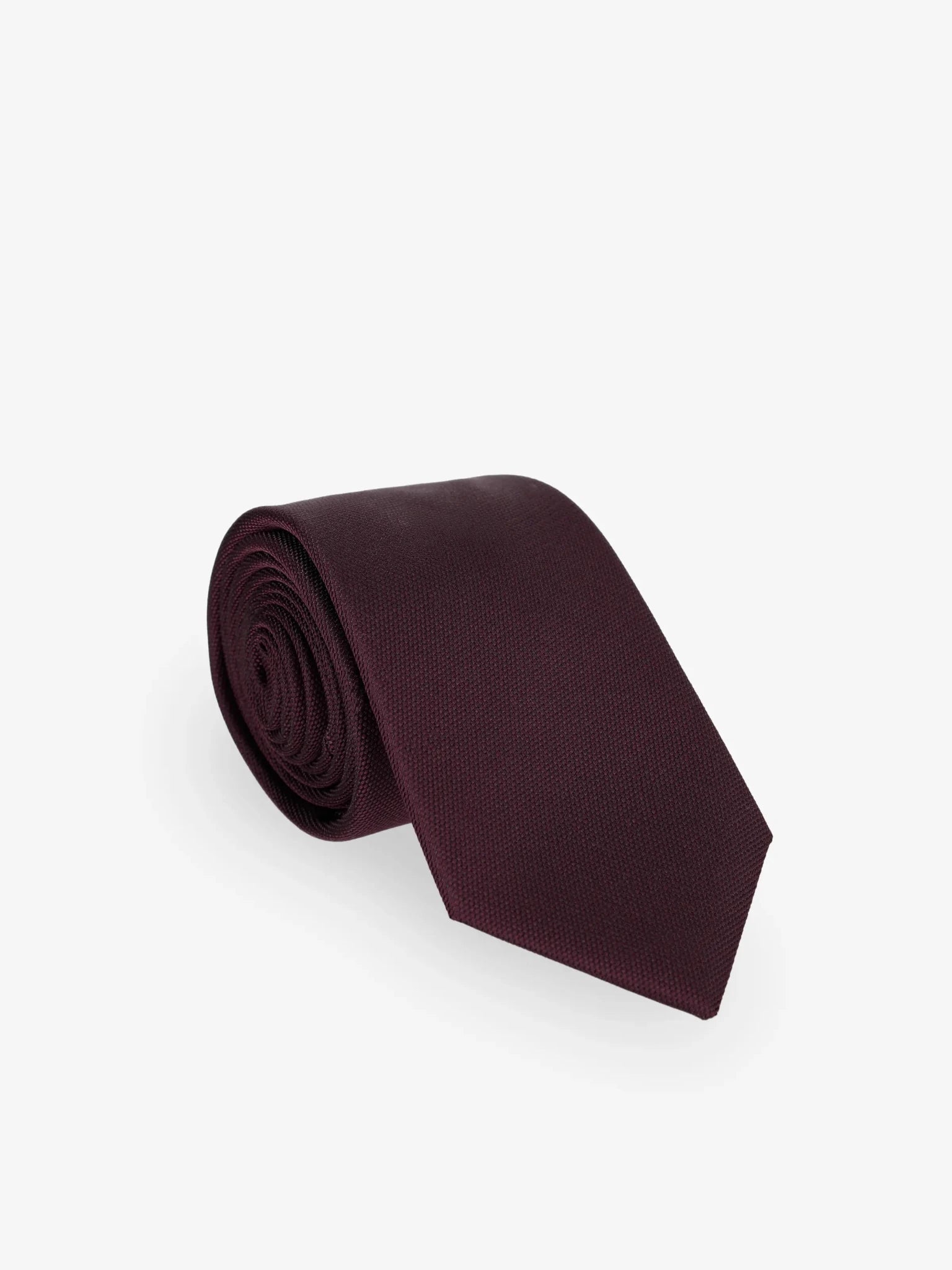 Solid plum tie