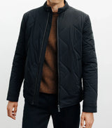 Blouson col motard noir