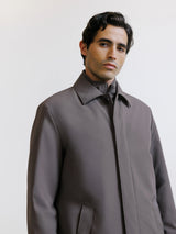 Taupe raincoat