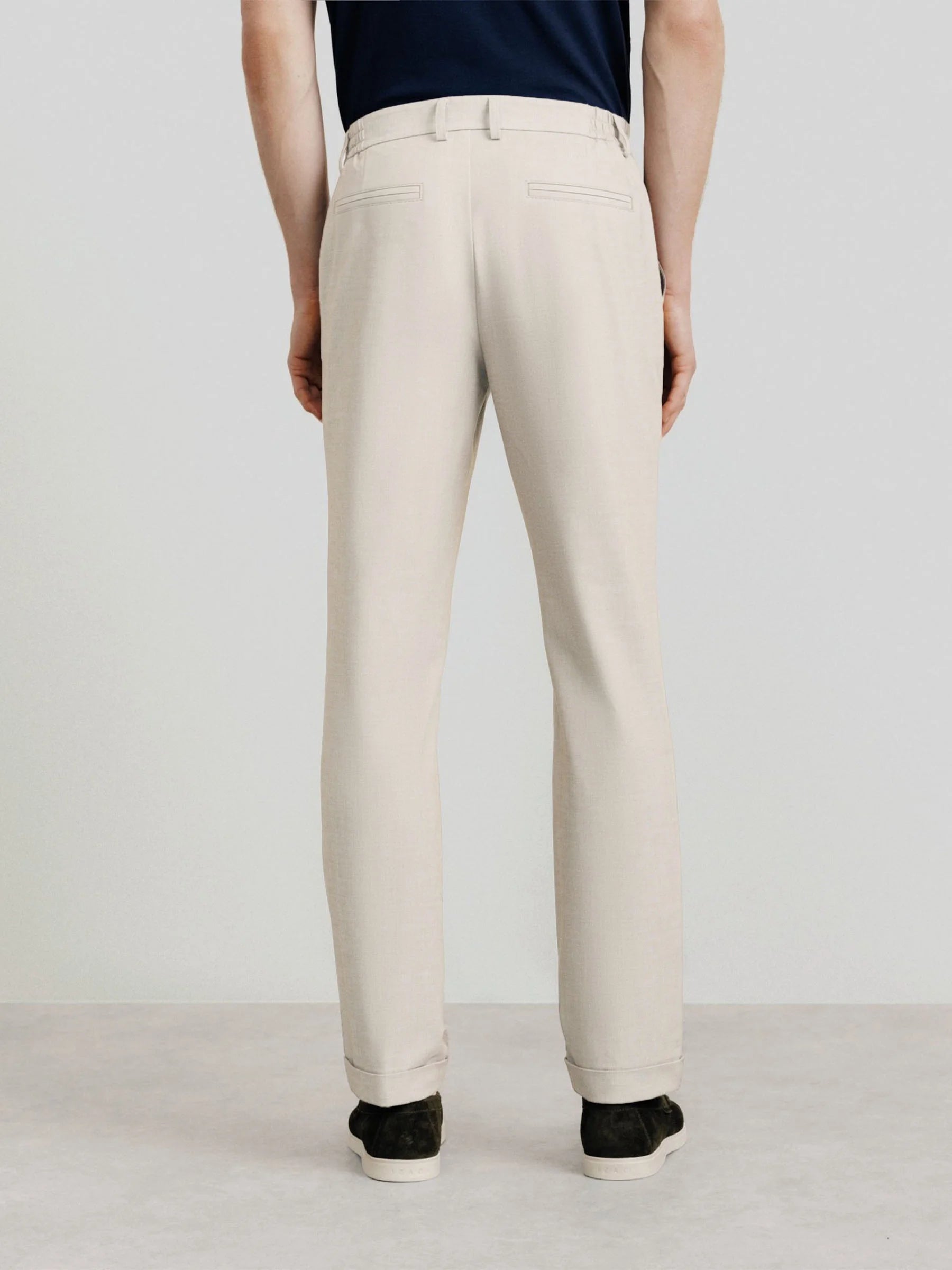 Ecru casual trousers