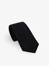 Plain navy flannel tie