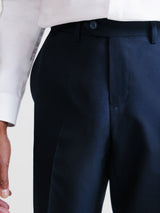 Pantalon ville 100% laine bleu marine