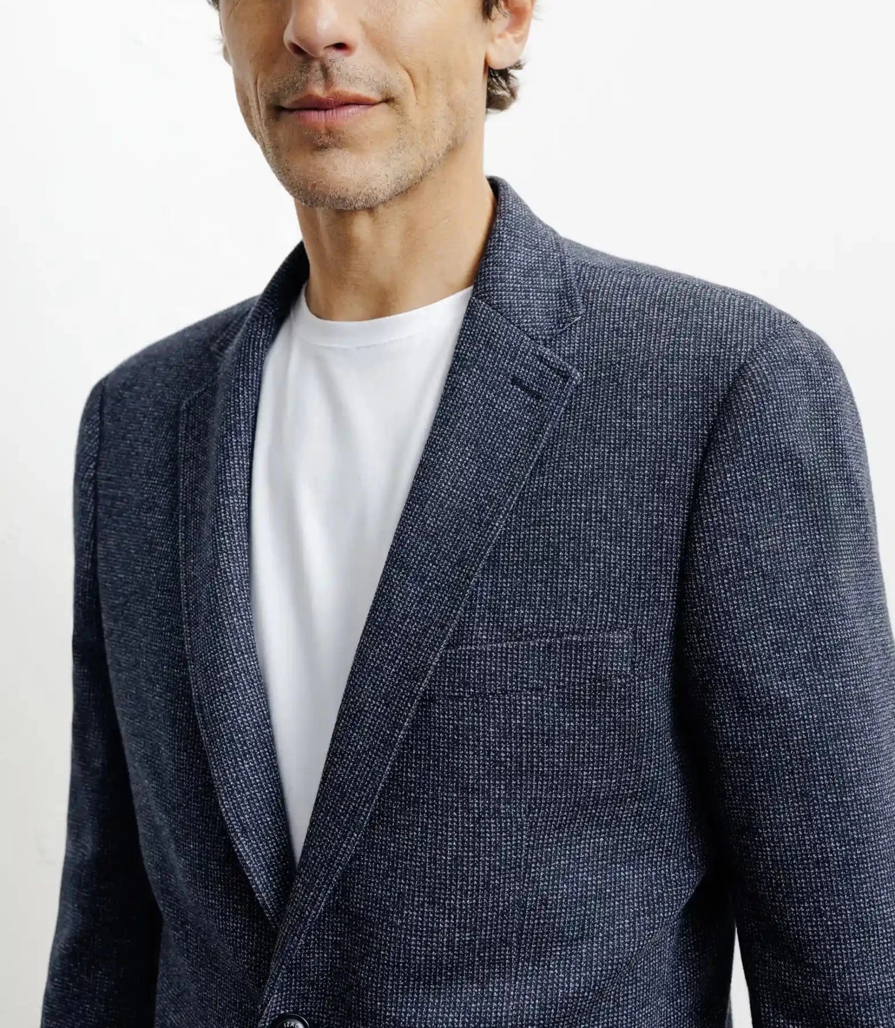 Veste casual en maille marine - IZAC