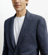 Veste casual en maille marine