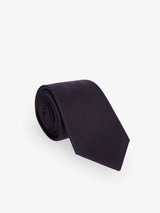 Plain burgundy tie