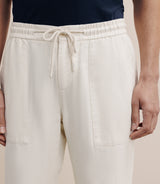 Pantalon élastiqué naturel