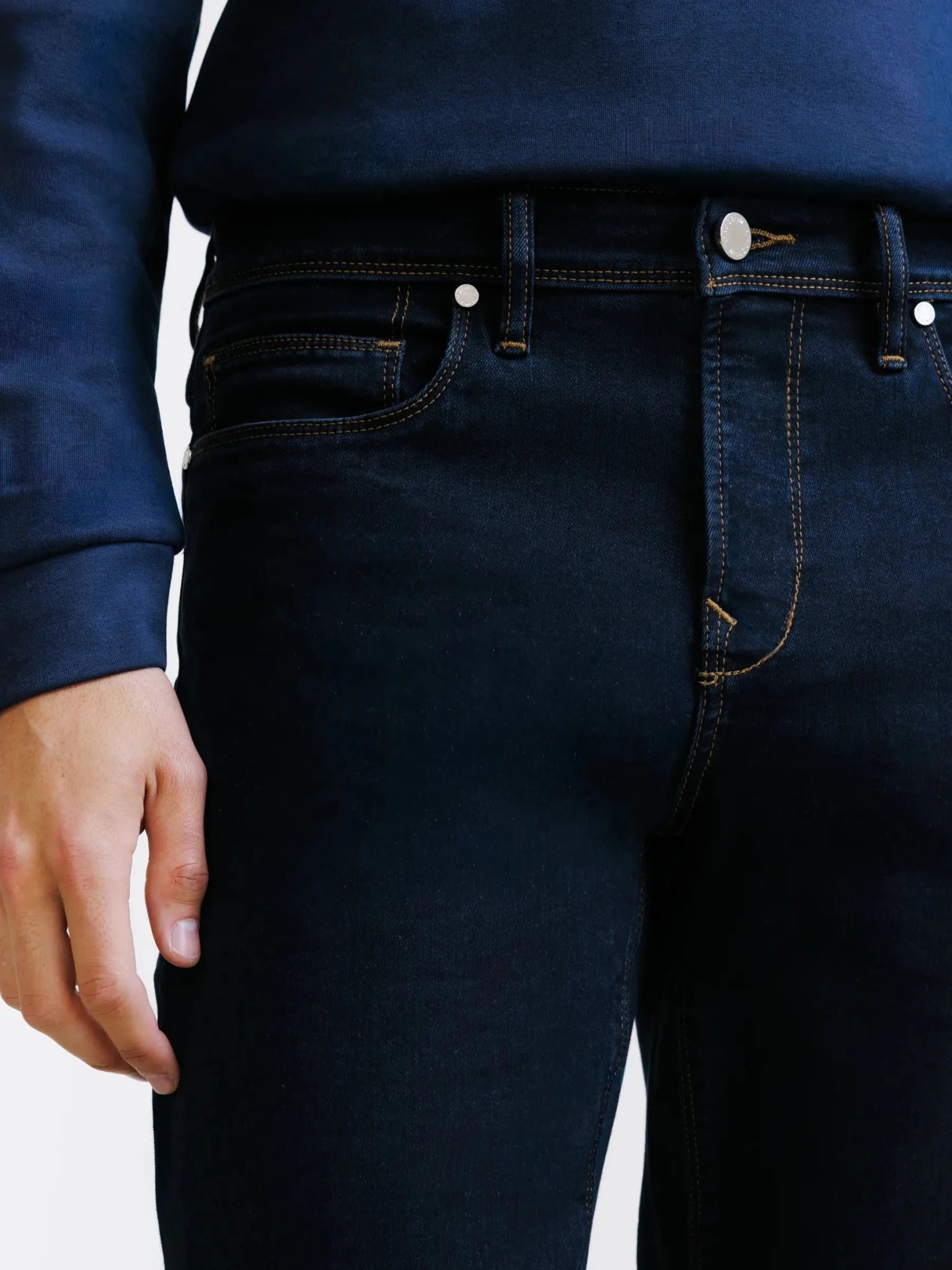 Jean 5 poches slim marine foncé - IZAC