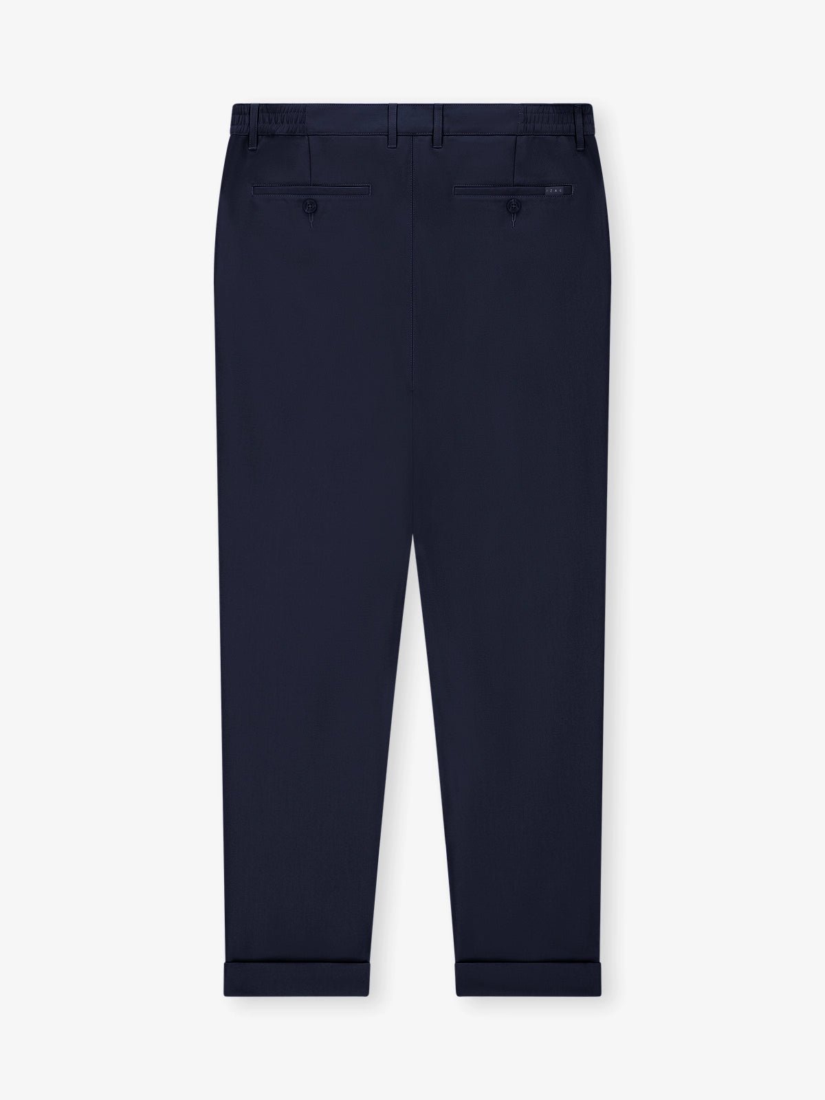 Pantalon avec taille élastiquée marine - IZAC