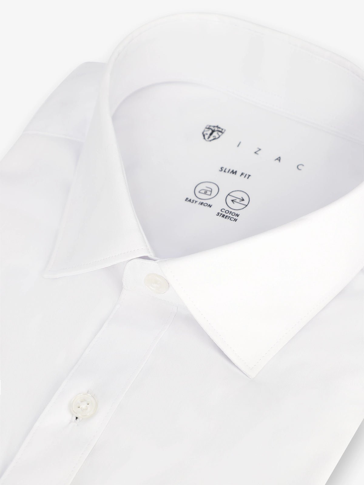 Chemise ville en coton blanche - IZAC