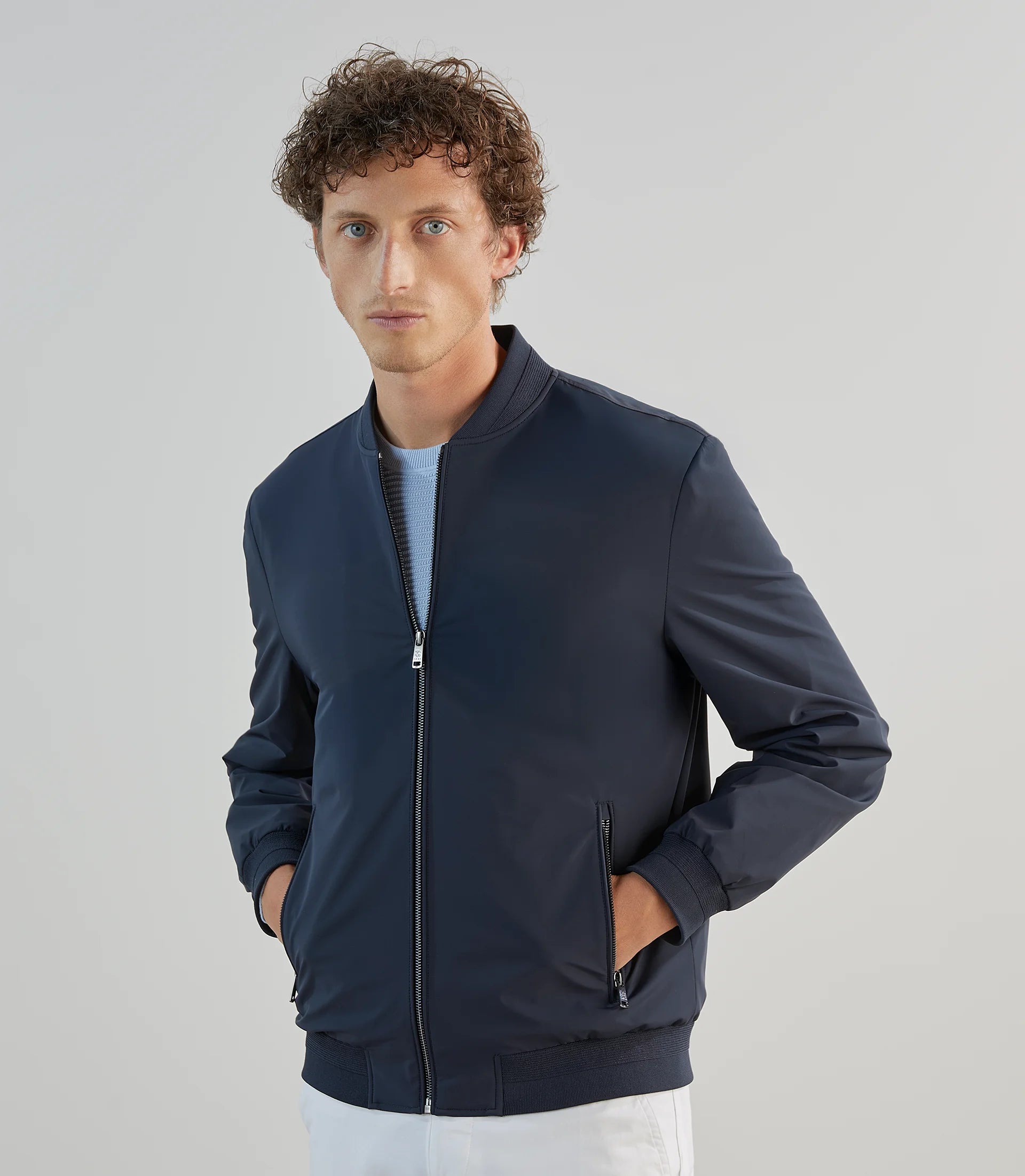 Blouson col teddy marine - IZAC