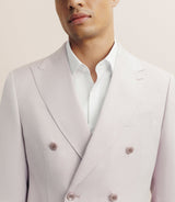 Costume croisé 6 boutons rose