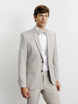 Costume 2 boutons laine majoritaire beige