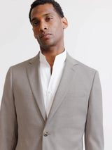 Beige 2-button suit