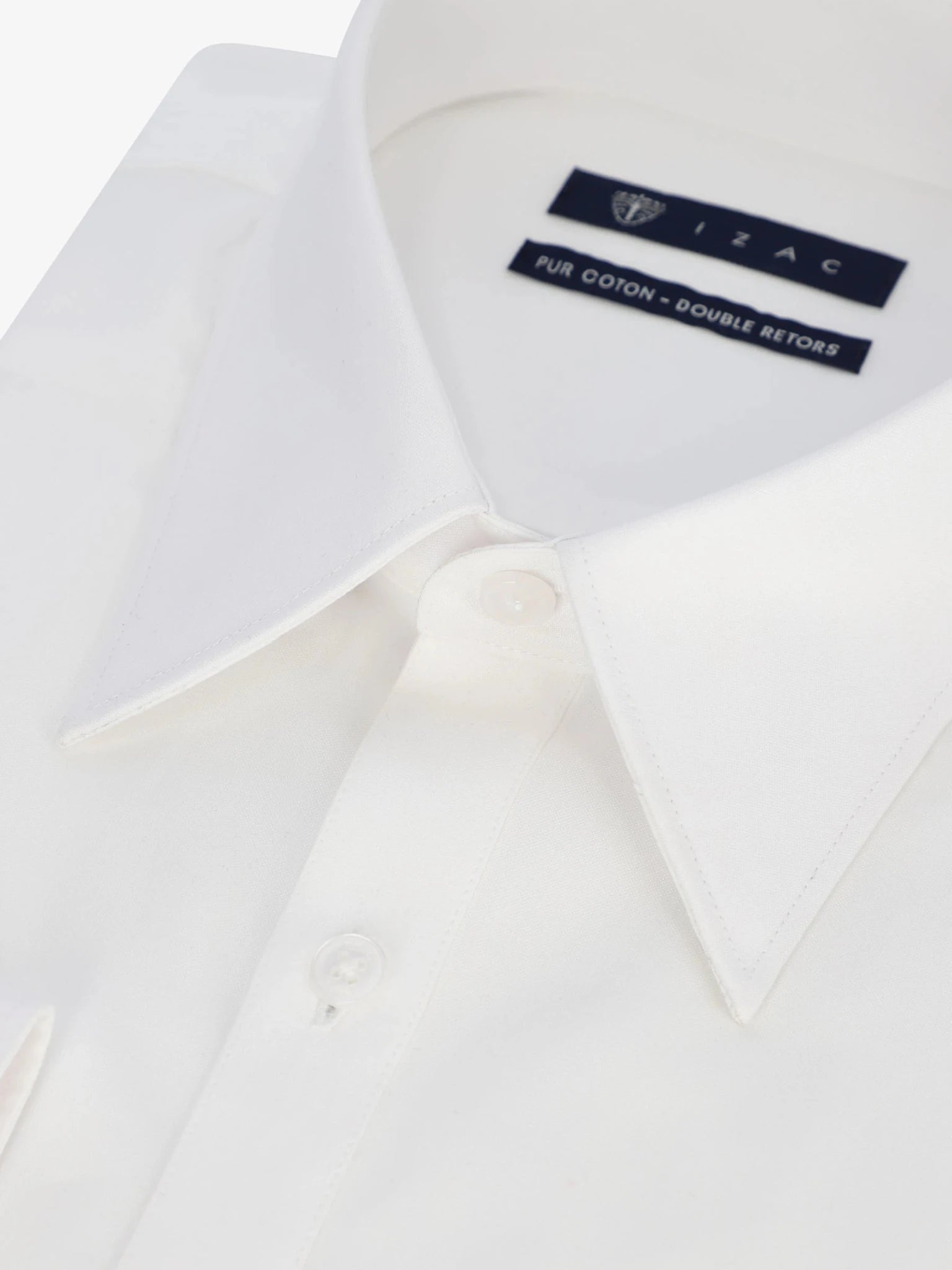 Chemise col français blanche - IZAC