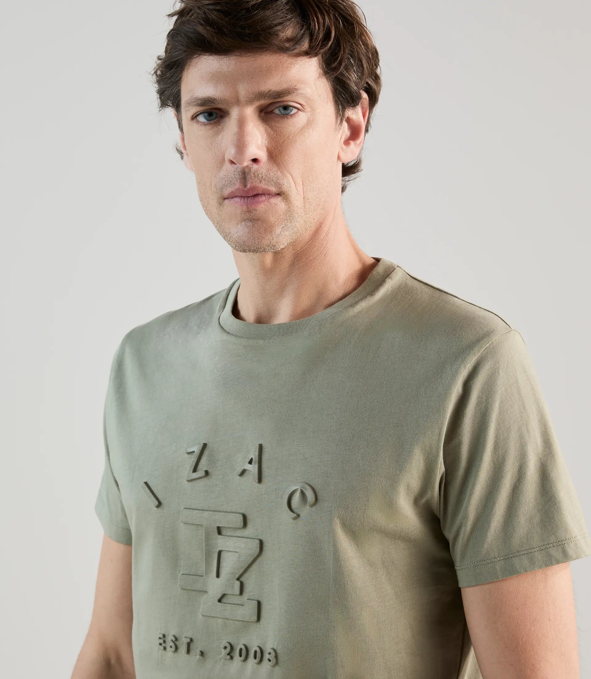 T-shirt à manches courtes sauge - IZAC