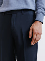 Pantalon ville lavable marine