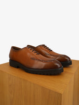 Richelieu en cuir marron - IZAC