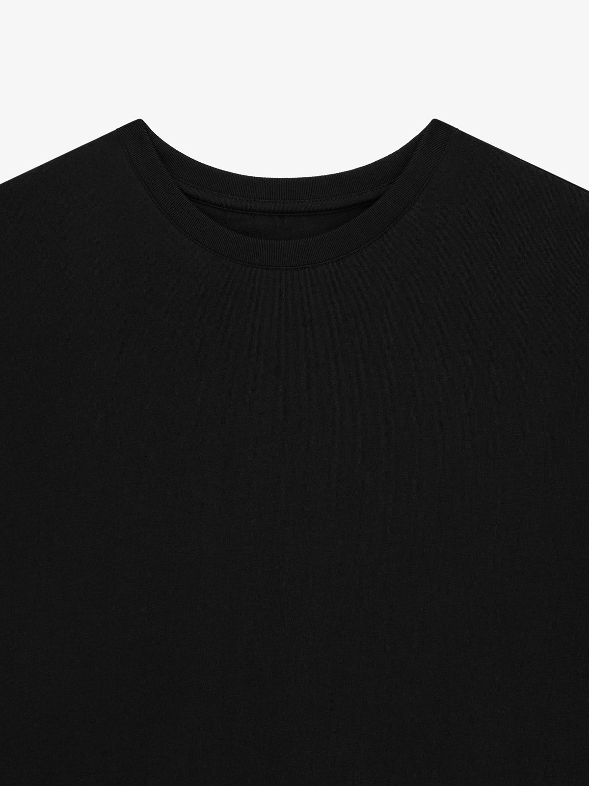 T-shirt col rond noir - IZAC