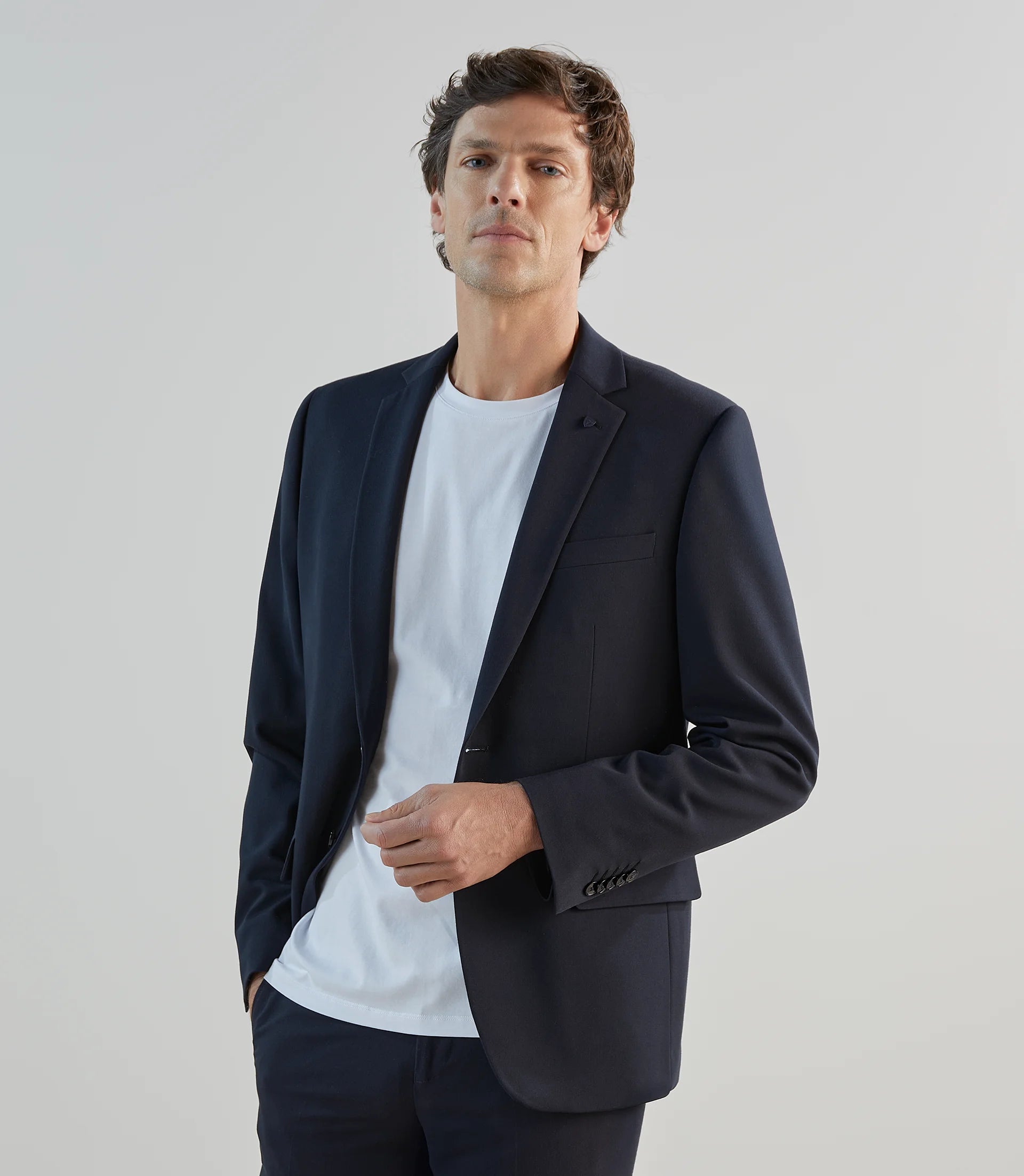 Costume lavable 2 boutons marine - IZAC