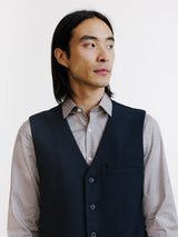 Navy casual vest