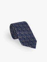 Navy floral tie