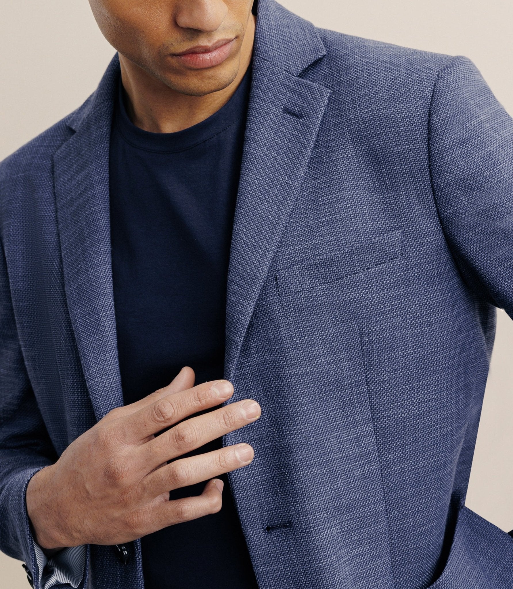 Casual jacket 2 blue buttons