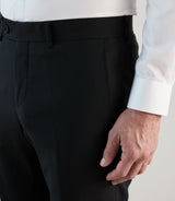 Pantalon ville 100% laine noir - IZAC