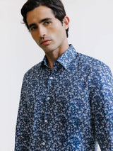 Chemise fantaisie marine