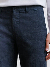 Pantalon carreaux marine