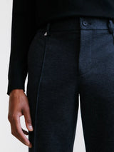 Navy knit city pants